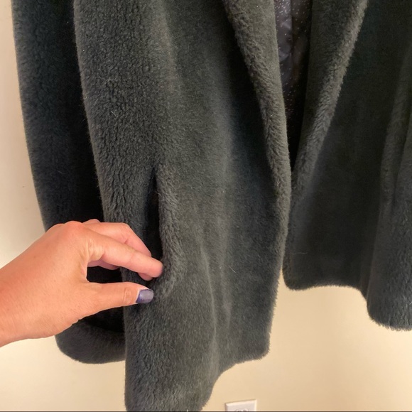 Vintage Faux Fur Velour Cropped Lined Jacket Sz M - Picture 8 of 14